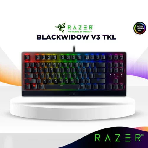 shopify_bf428e93-5320-4945-bbf9-28facc7e240d.webp Razer Blackwidow V3 TKL Tenkeyless Wired Gaming Keyboard | TKL | Chroma RGB | 80 Million Keystroke Lifespan | Mechanical
