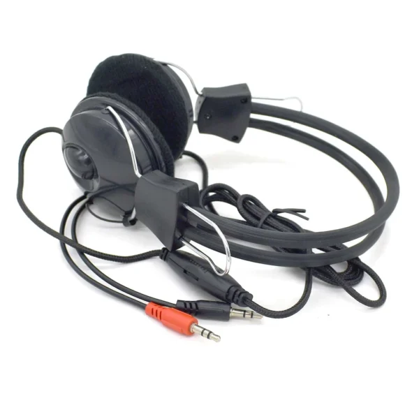 Wired Earphone Headset 3.5mm with Microphone for PC Laptop Video Meeting Call