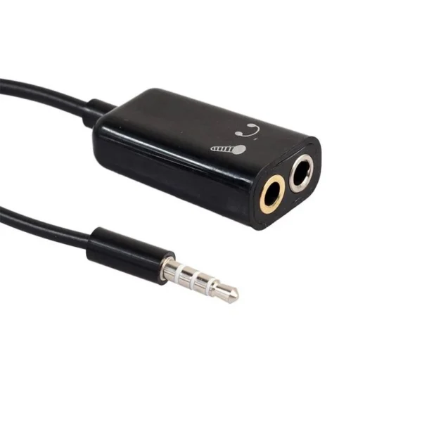 3.5mm Audio Splitter Adapter 3.5mm Male To 2 Female Jack 3.5mm Mic AUX Connector Headset Microphone Adapter Converter