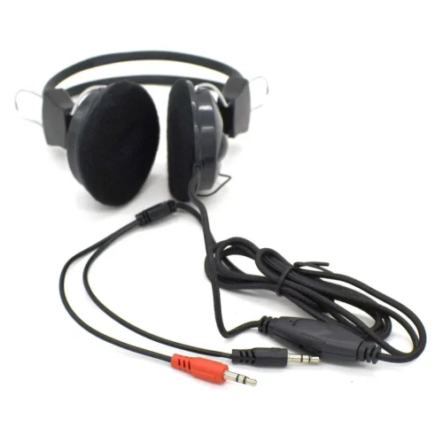 Wired Earphone Headset 3.5mm with Microphone for PC Laptop Video Meeting Call