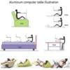 ZZZ Portable Folding Laptop Table Adjustable Computer Desk Stand for Home Office