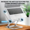 S04a4f2c0a7bb4d37948c54a59b082174V.webp XMSJ Foldable Adjustable Laptop Stand Carbon Steel Holder for 11-17 Inch Laptop