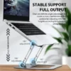 S0606974e96fa4aaeb4e0e93ec432884ax.webp XMSJ Foldable Adjustable Laptop Stand Carbon Steel Holder for 11-17 Inch Laptop