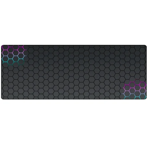 Geometry Large Gaming Desk Mat Mouse Pad with Stitched Edge Non-Slip Rubber Base