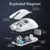 S17140bbce88c4894857b729d8381dc288.webp Attack Shark X11 PAW3311 Wireless Gaming Mouse Bluetooth 2.4G RGB for PC