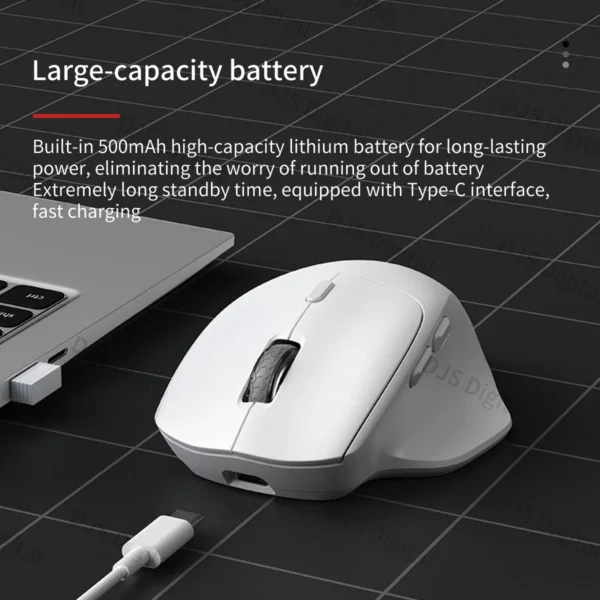 S1ba39fec41524295b5b8036242b56df4W.webp Lenovo Ergonomic Wireless Mouse Rechargeable Dual Mode Bluetooth 2.4G for PC Laptop