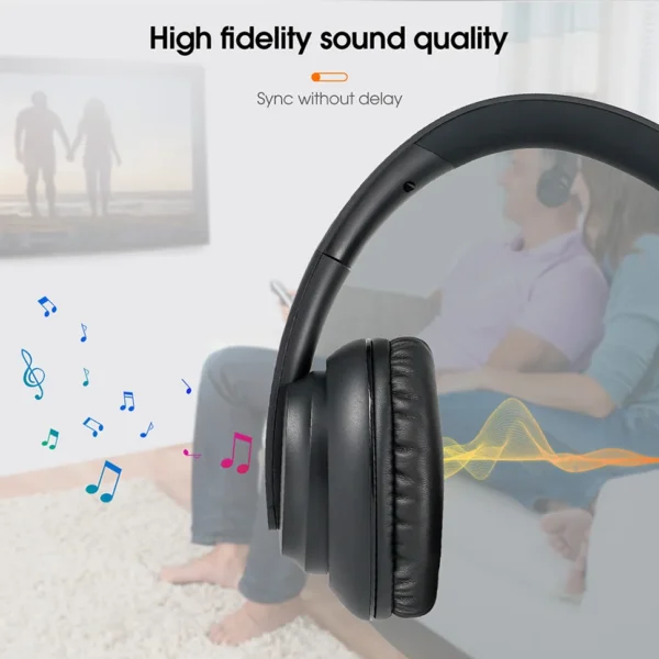 S4783942ab4554d2d9d415549a43fbe4a2.webp RETEKESS TA006 Wireless Headphones for TV Watching Rechargeable Headset with Transmitter