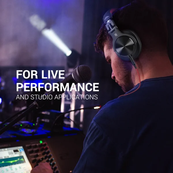 OneOdio A71 DJ Monitor Headphones Wired Over-Ear Stereo Headset Music Share Port