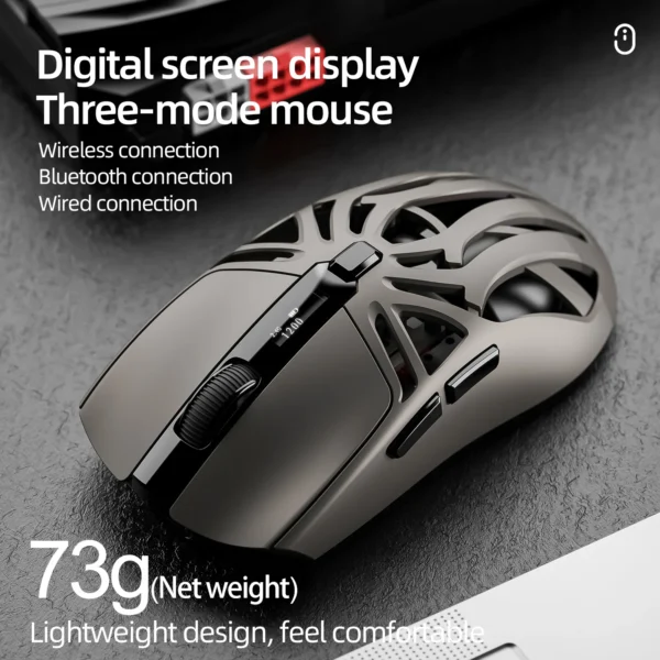 S7737a66aa8694f5ea9690cb8c67d4cb97.webp SmailWolf RS8 Bluetooth 2.4G Wireless Gaming Mouse Lightweight 10000 DPI RGB
