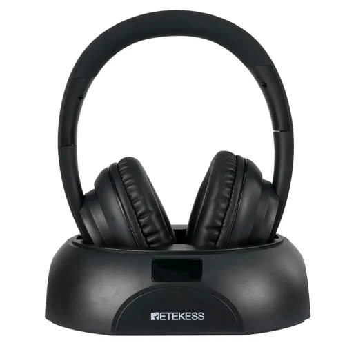 RETEKESS TA006 Wireless Headphones for TV Watching Rechargeable Headset with Transmitter