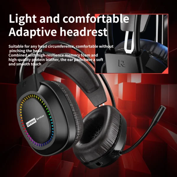 Sa827cf964abf46fa874208aea14b46328.webp Lenovo RGB Gaming Headphones Over Ear Headset with Microphone for PC Laptop
