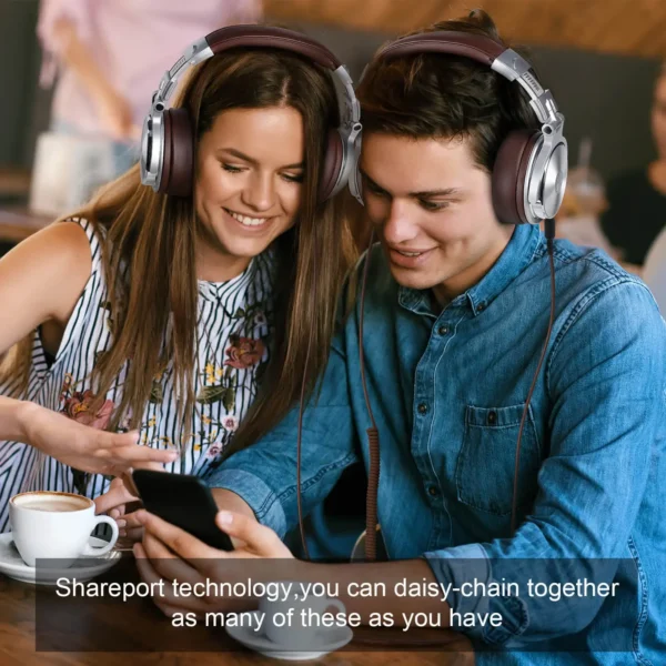 OneOdio Professional Studio Monitor Headphones Wired HiFi Over Ear with Microphone