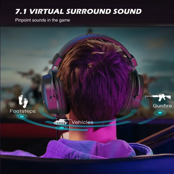 Sdb597dd0932045f1acac0d3a28056180J.webp FIFINE H9 Gaming Headphones with Microphone 7.1 Surround Sound USB 3.5mm