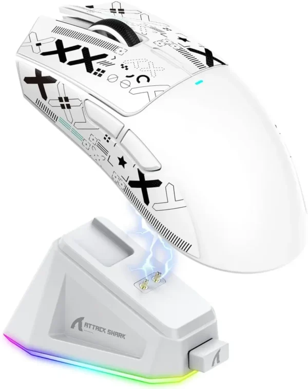 Sfdb42c26c43a4f02bb57e1c539a36bda9.webp Attack Shark X11 PAW3311 Wireless Gaming Mouse Bluetooth 2.4G RGB for PC