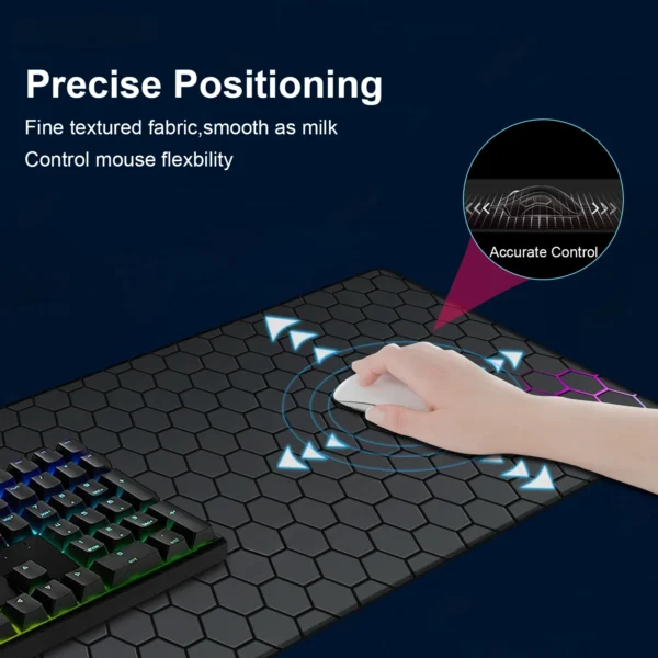 Sff98e145bdd2485ea46a583e062638aen.webp Geometry Large Gaming Desk Mat Mouse Pad with Stitched Edge Non-Slip Rubber Base