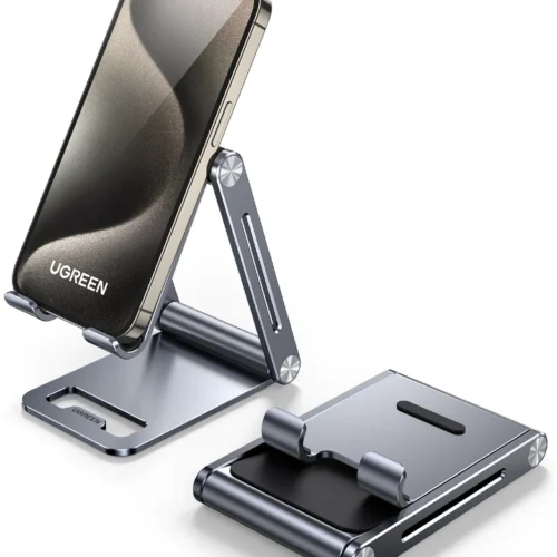 UGREEN Adjustable Phone Holder Aluminum Desk Stand for iPhone 14 Pro Max