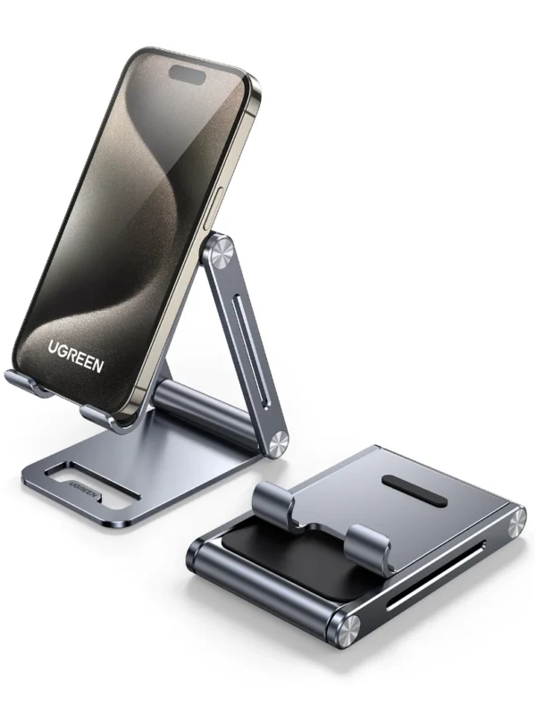 UGREEN Adjustable Phone Holder Aluminum Desk Stand for iPhone 14 Pro Max