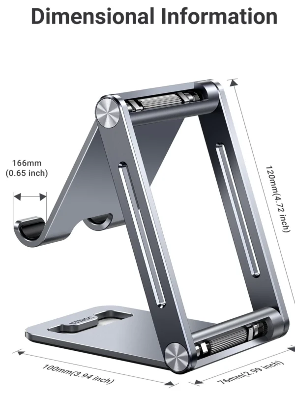 UGREEN Adjustable Phone Holder Aluminum Desk Stand for iPhone 14 Pro Max