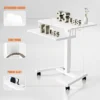 Ergomaker Gas Lift Standing Desk Adjustable Computer Table with Keyboard Tray
