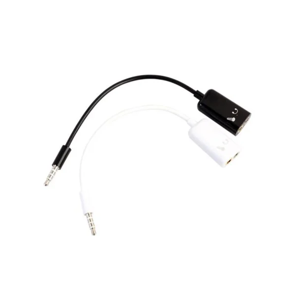 3.5mm Audio Splitter Adapter 3.5mm Male To 2 Female Jack 3.5mm Mic AUX Connector Headset Microphone Adapter Converter