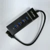 Erlvsoiis 4 Port USB 3.0 Hub High Speed USB Splitter for PC Laptop Desktop