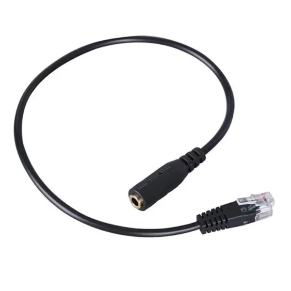 RJ9 4P4C to 3.5mm Audio Adapter Cable for Telephone Headset PC Headphone