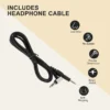 Replacement Audio Cable for ATH-M50X M40X Headphones Compatible with Various Headsets