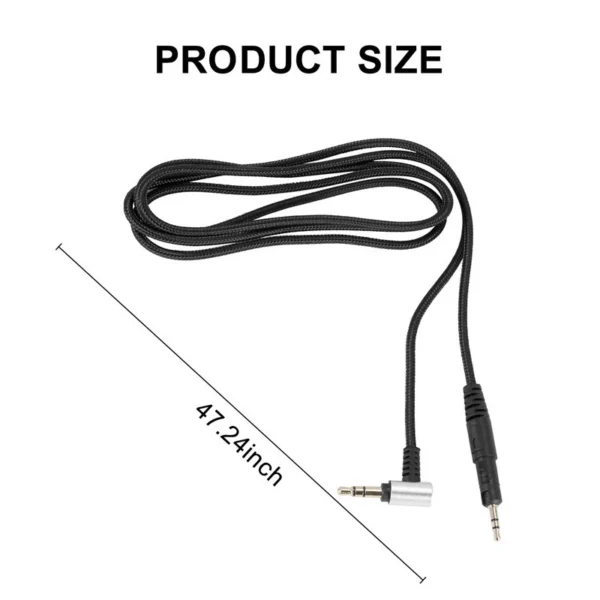 Replacement Audio Cable for ATH-M50X M40X Headphones Compatible with Various Headsets