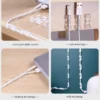 20PCS Cable Organizer Wire Clips Cord Holder for Computer Desk Office Workstation